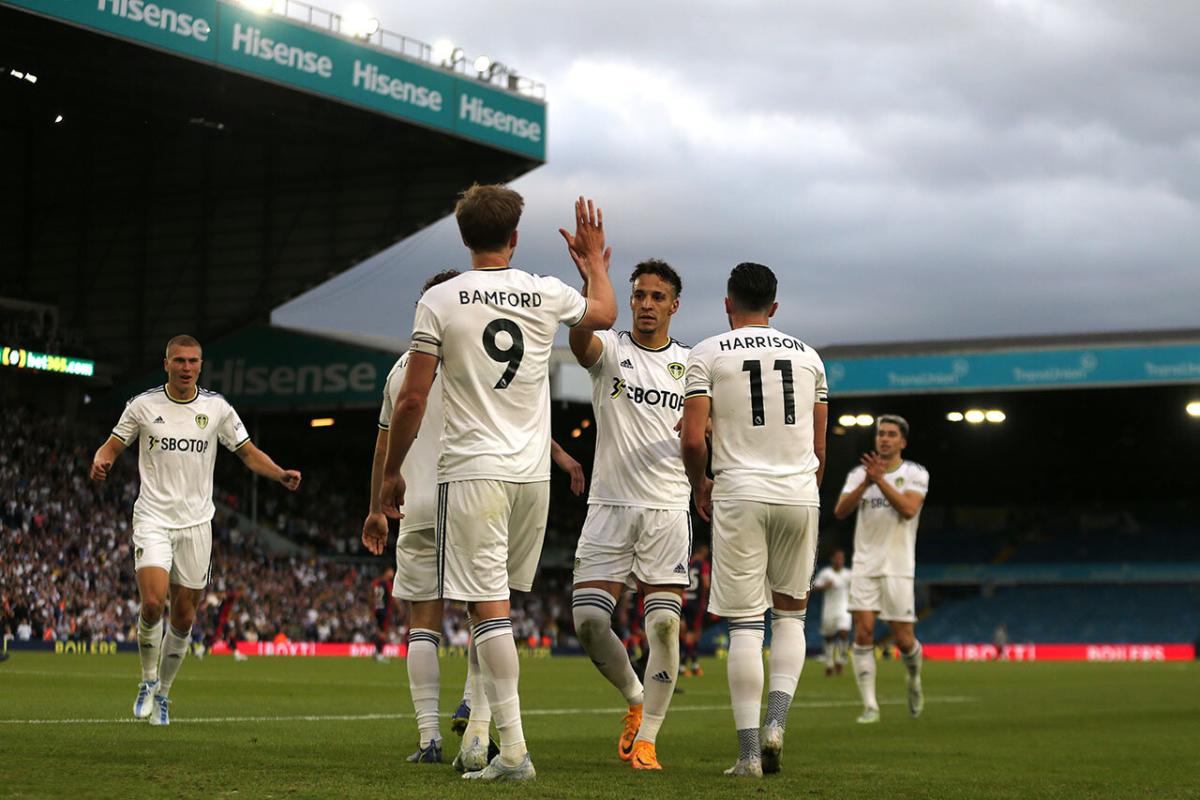 Leeds United celebrate a goal